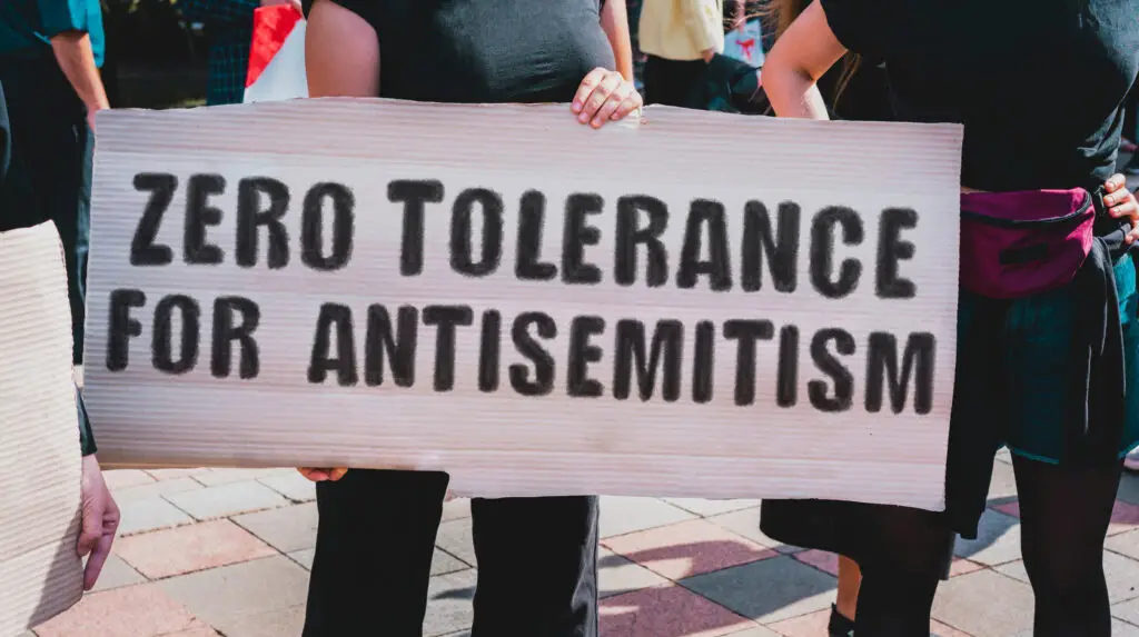 zero tolerance for antisemitism